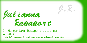 julianna rapaport business card